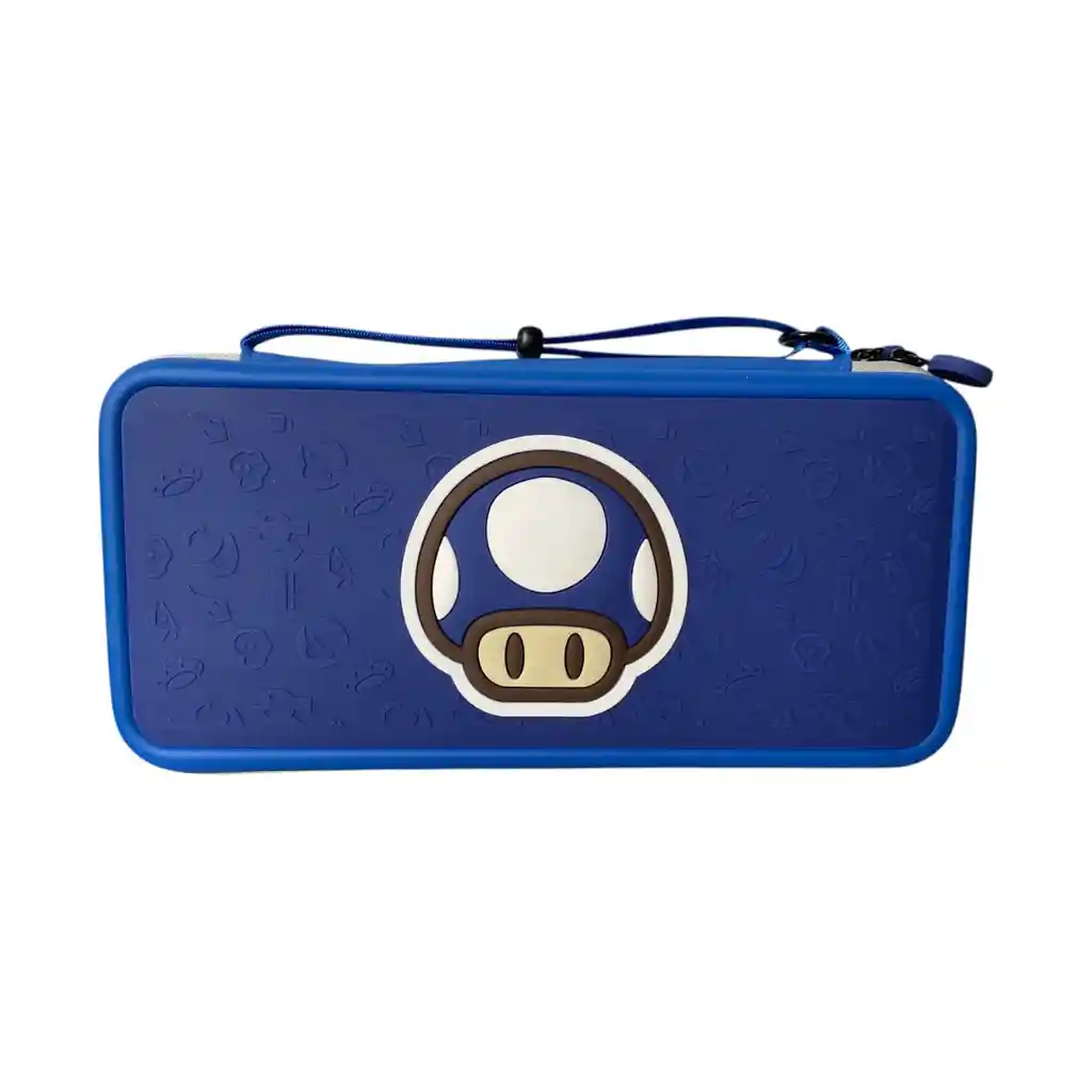 Estuche De Viaje Rígido Diseño Toad Azul Compatible Con Switch 2