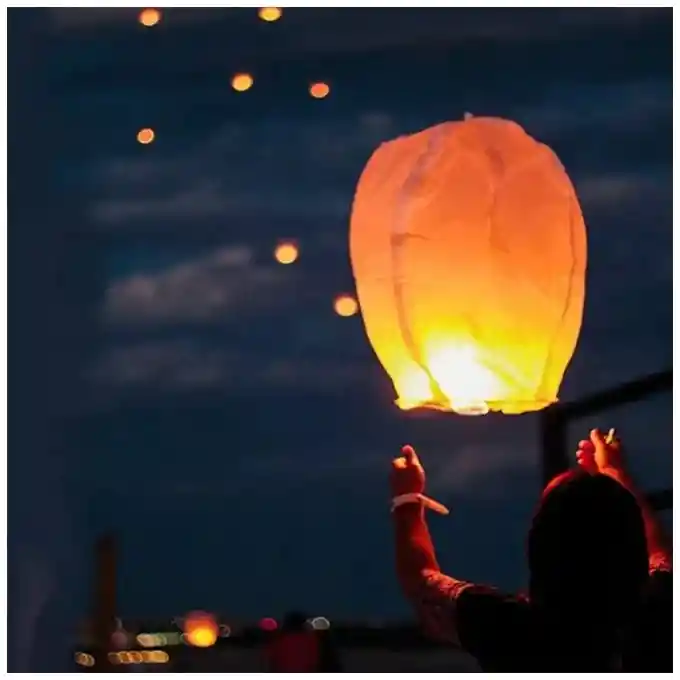 5 Globo De Cantoya, Globo De Los Deseos, Año Nuevo 2026 Aerostatico