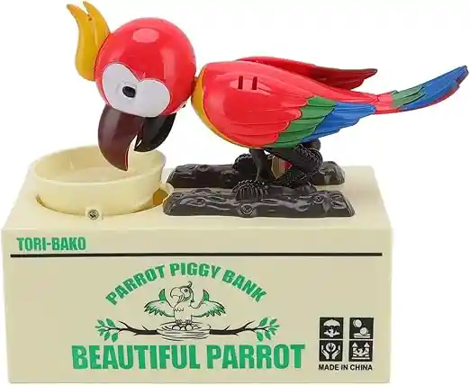 Alcancía Roba Monedas Loro