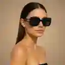 Gafas De Sol Lens Luxe Amelia – Negro Pulido | Polarizadas Uv400 | Cuadradas | mujer