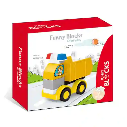 Juego Construcción Volqueta Armable 9 Piezas Grandes Niños