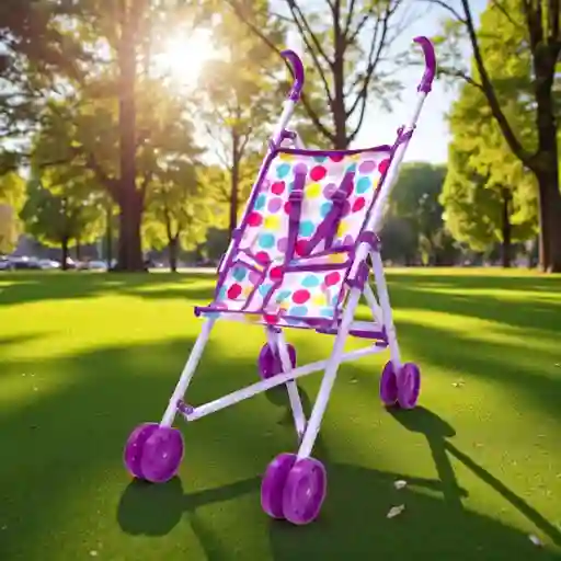 Juguete Cochecito Coche Plegable Para Muñecas, Accesorios Para Jugar A Las Muñecas