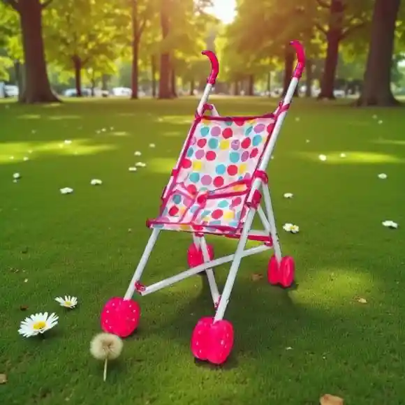 Juguete Cochecito Coche Plegable Para Muñecas, Accesorios Para Jugar A Las Muñecas