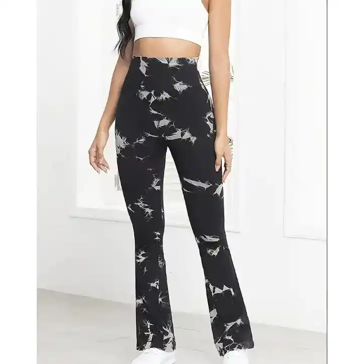 Leggings Licra Mallas Yoga En Rib Acanalado Talla Unica