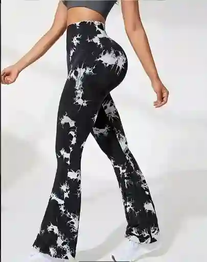 Leggings Licra Mallas Yoga En Rib Acanalado Talla Unica