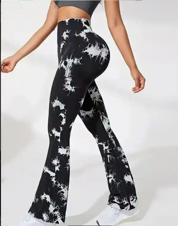 Leggings Licra Mallas Yoga En Rib Acanalado Talla Unica