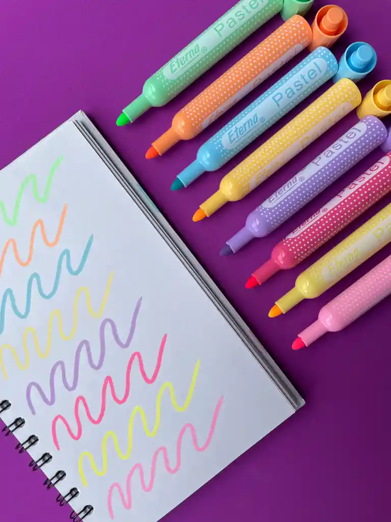 Marcadores De Vinilo Pastel X8 Eterna