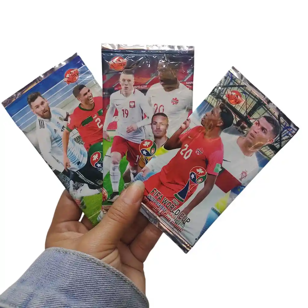 3 Sobres De Cartas Fifa World Cup 2026 Brillantes (total 24 Cartas)