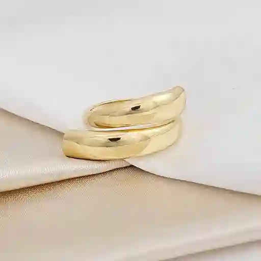Anillo Doble Dorado Clásico