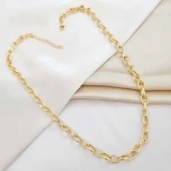 Cadena Aros 5 Mm Dorado Glam