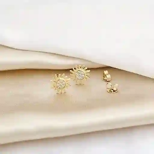 Topo Sol Con Circones Dorado