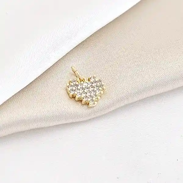 Dije Mini Corazón Con Circones