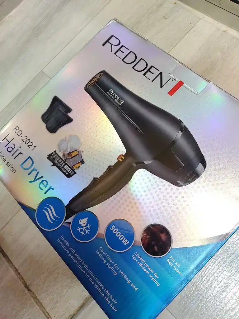 Secador Para Cabello De 5000 W Rd-2021 Redden Negro Mate