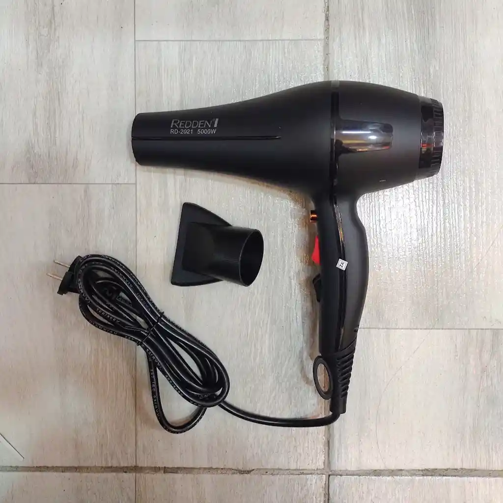 Secador Para Cabello De 5000 W Rd-2021 Redden Negro Mate