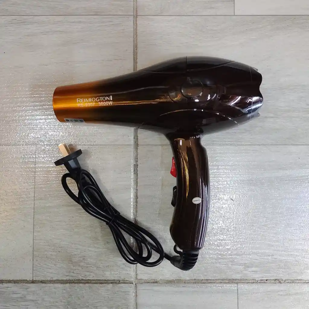 Secador Para Cabello De 3000 W Re-2007 Reimiogton Negro Con Dorado