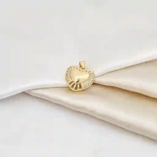 Dije Corazón Liso Con Circones