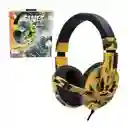 Audifonos Con Cable Diadema Militar Amarilla Games