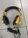 Audifonos Con Cable Diadema Militar Amarilla Games