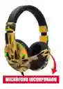 Audifonos Con Cable Diadema Militar Amarilla Games
