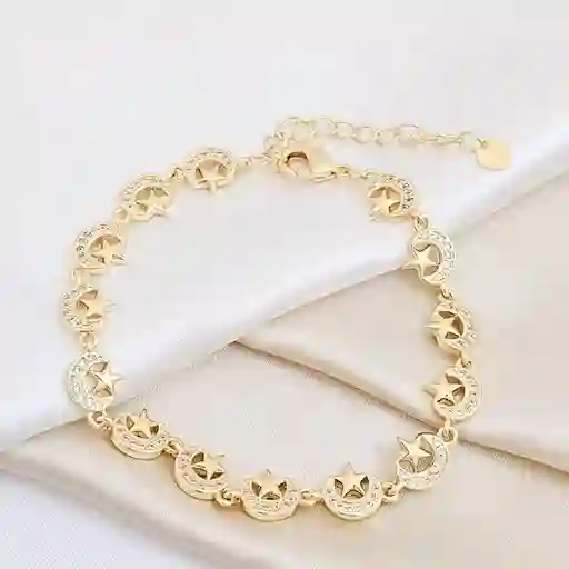 Pulsera Lunas Y Estrellas Mística