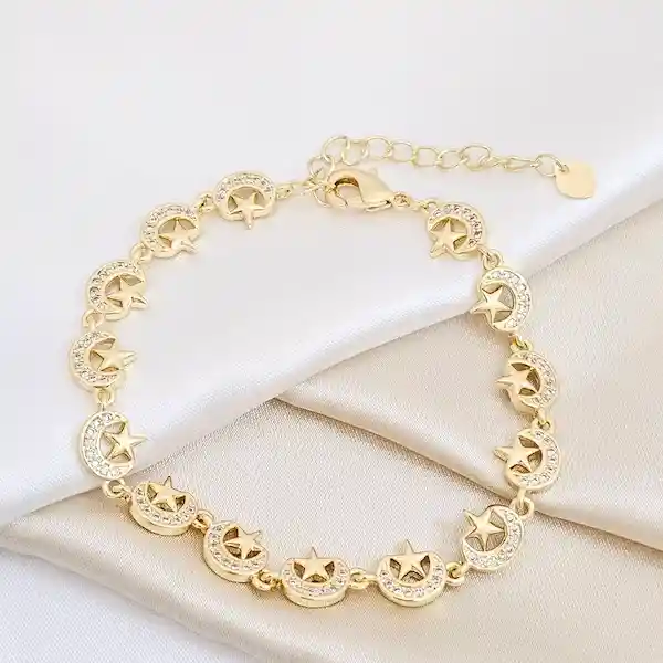Pulsera Lunas Y Estrellas Mística