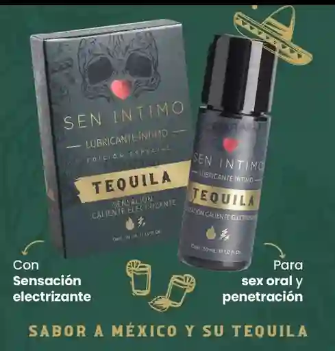 Lubricante Tequila Electrizante Caliente Sen Intimo De 30ml