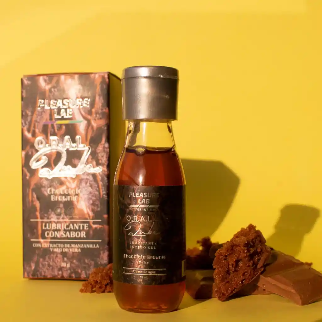 Lubricante Íntimo Sabor Chocolate Brownie 30ml Pleasure Lab