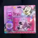 Billetera Para Niña Y Reloj Infantil Minnie Mouse