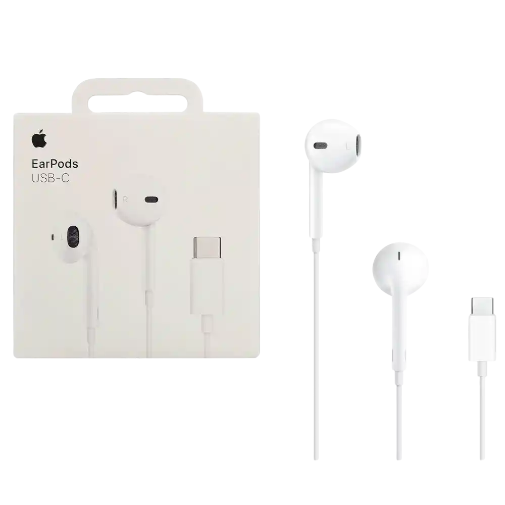 Audífonos Con Cable Entrada Tipo C Earpods Blancos