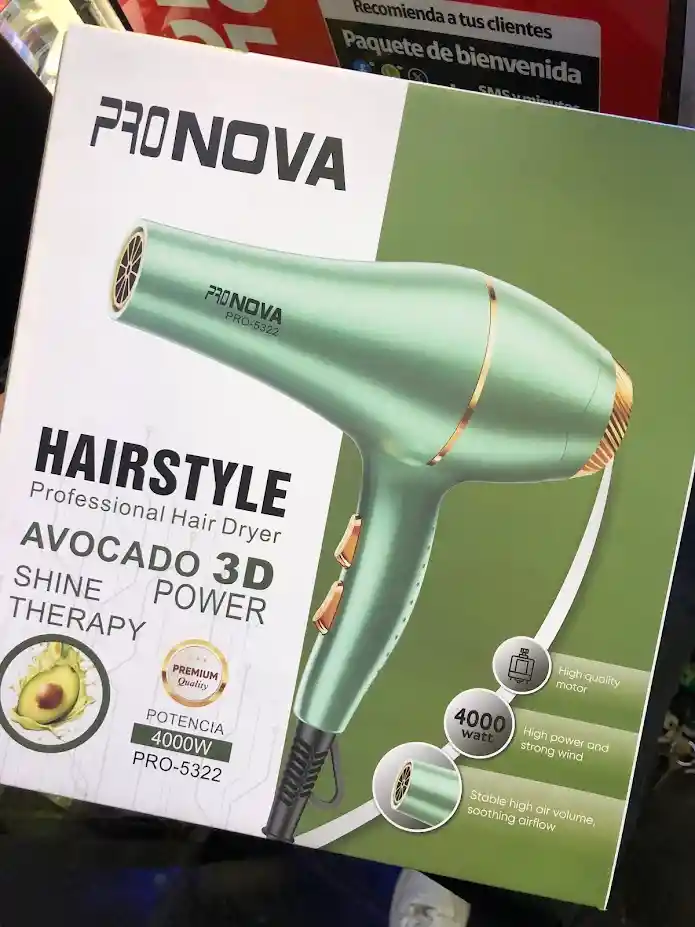 Secador Para Cabello Pronova 4000w Verde