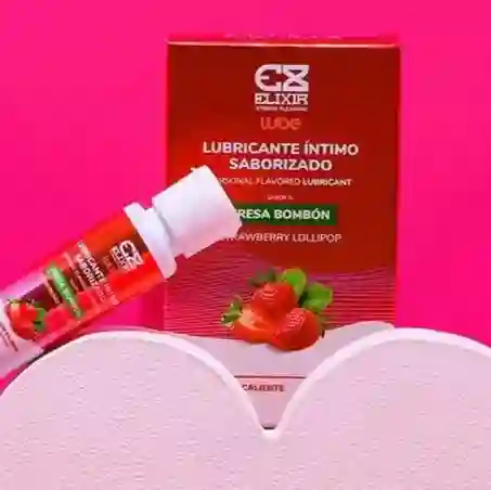 Lubricante Fresa Bombón Caliente Elixir De 30ml