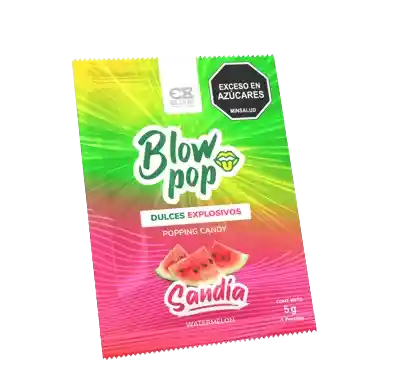 Blow Pop Sabor Sandía 5 G | Polvo Comestible Para Sexo Oral | Explosivo Y Delicioso 🍉 Blow Pop Watermelon Flavor 5 G | Edible Popping Candy For Oral Sex | Sweet & Explosive Fun