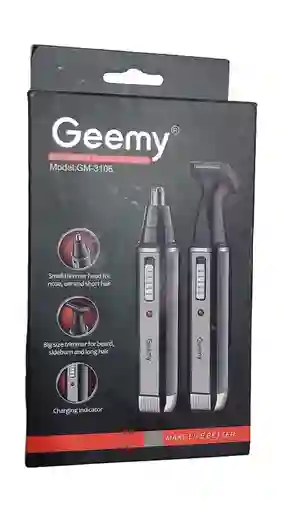 Afeitadora Portátil De Naríz Y Cabello Geemy Gm-3106 2 En 1