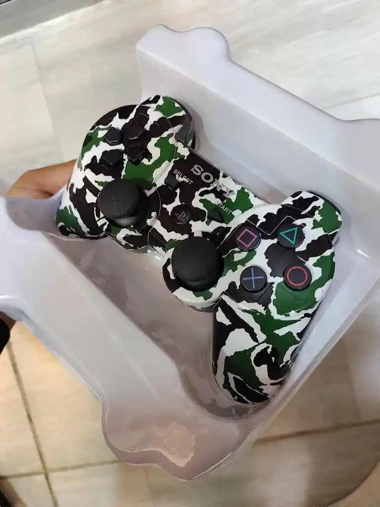 Control Mando Para Playstation 3 Dualshock 3 Verde Camuflado Sony