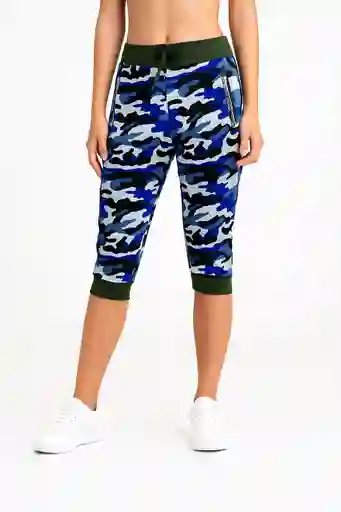 Jogger Capri Camuflado Talla Unica