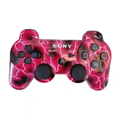Control Mando Para Playstation 3 Dualshock 3 Rojo Con Rayos Sony