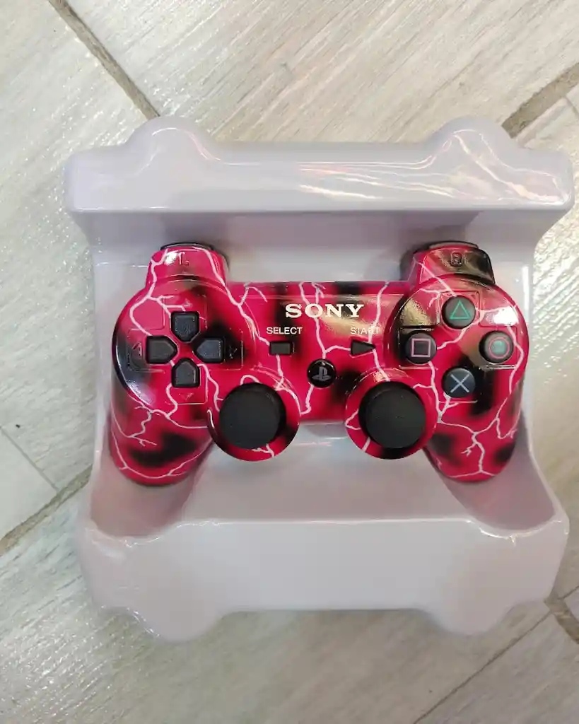 Control Mando Para Playstation 3 Dualshock 3 Rojo Con Rayos Sony