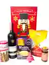 Ancheta Sabores Tradicionales De Navidad Con Vino Tinto, Natilla Y Piroulines - Regalo De Navidad - Ancheta Regalo Familiar O Empresarial