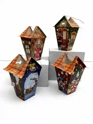 🏠🎄 Faroles Navideños Decorativas – Modelos Variados ✨🎁