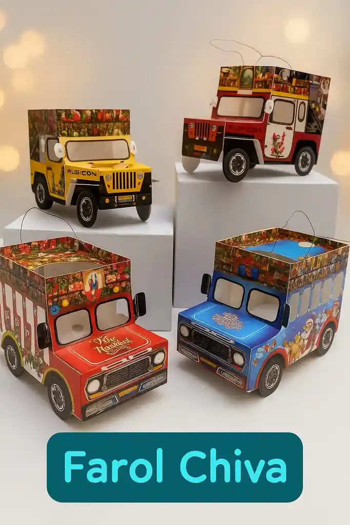 🚌✨ Farol Chiva Navideño 🎄💫