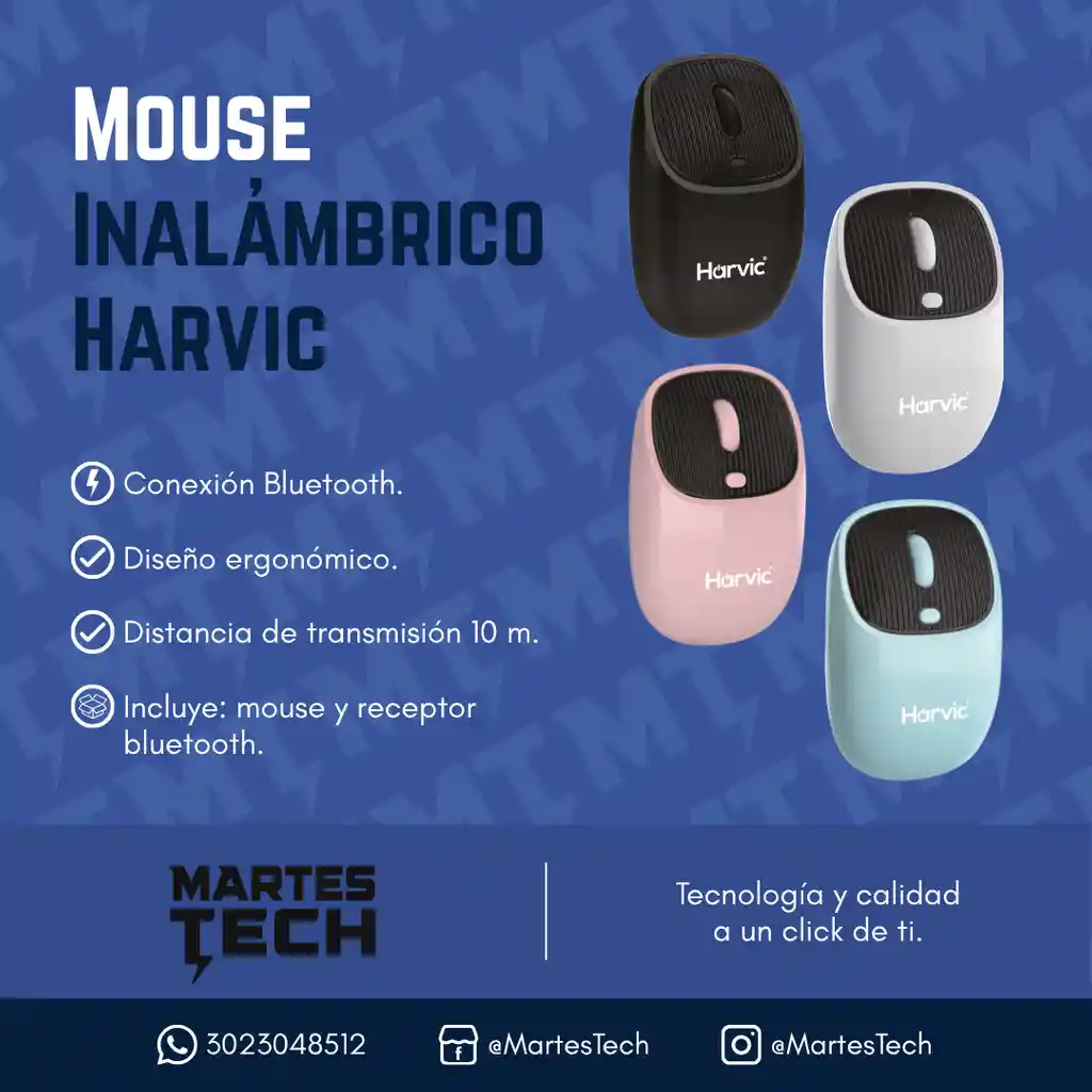 Mouse Inalámbrico Harvic