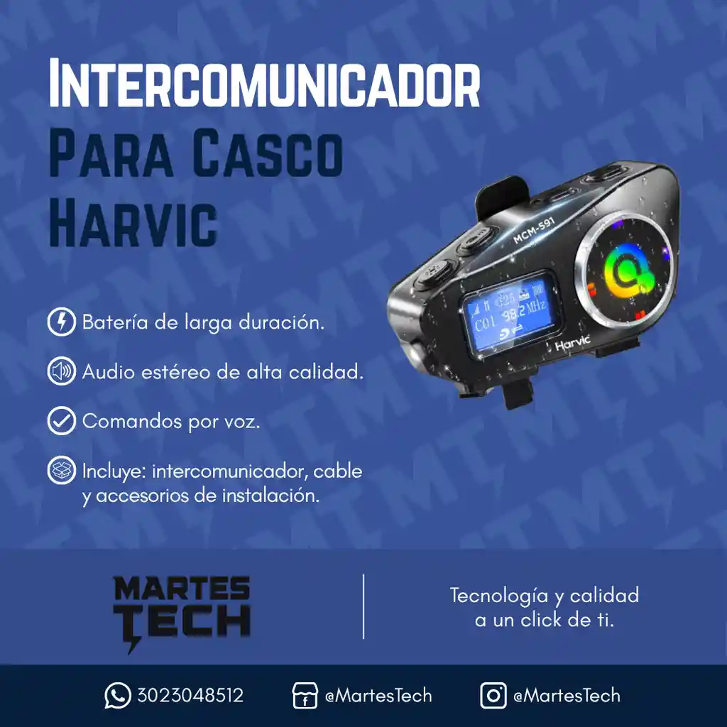 Intercomunicador Bluetooth Para Casco