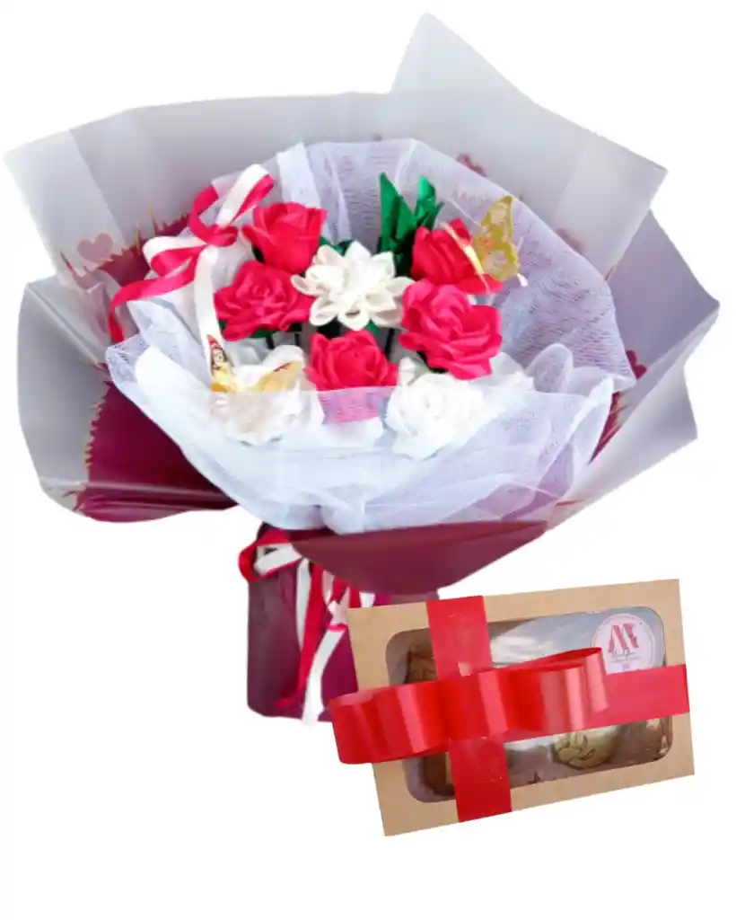 Ramo De Flores Amor Eterno Con Chocolates