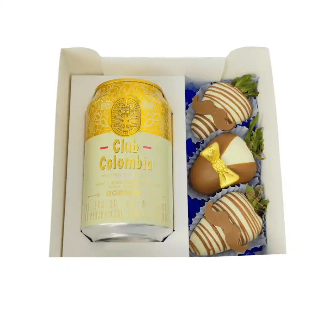 Ancheta Regalo Con Fresas Con Chocolate Y Cerveza