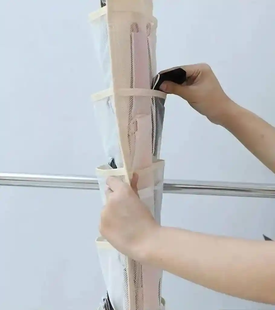 Organizador Colgante Ropa Interior Brasier Medias Bolsillos