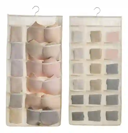Organizador Colgante Ropa Interior Brasier Medias Bolsillos