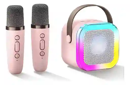Mini Parlante Bafle Karaoke Portátil Niño Altavoz Rgb Fiesta 1