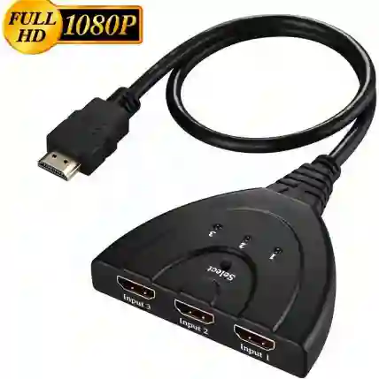 Multipuerto Hdmi 3×1 Lj-21 – Selector Rápido Para Consolas Y Tv