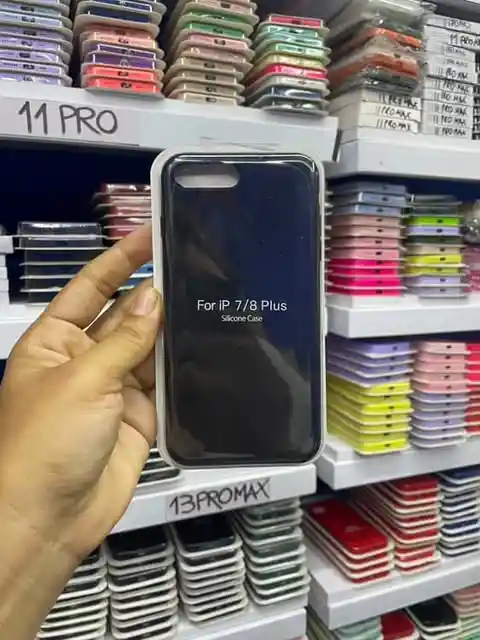 Iphone 7 Plus | Color Negro | Silicone Case | Rigido | Carcasa Protectora | Antihumedad