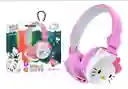 Audifonos Diedema Hello Kitty, Bluetooth, Micro Sd, Fm Rosa